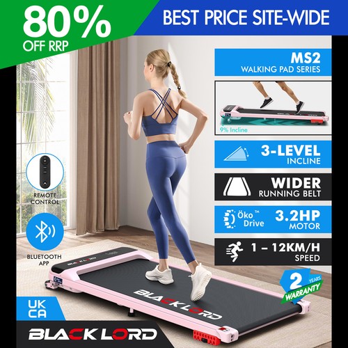 Black lord treadmill - black, 4-in-1