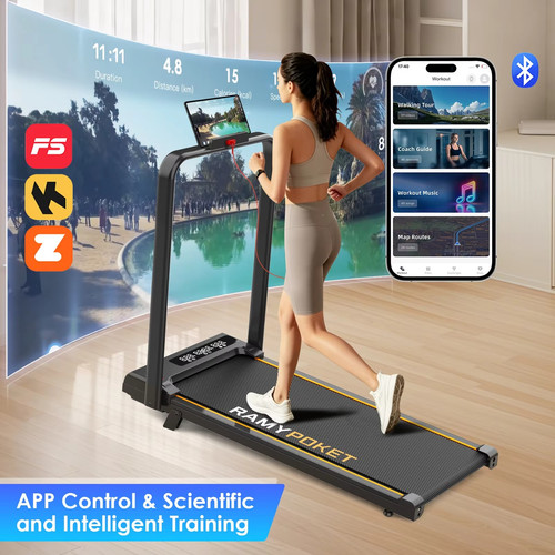 Foldable walking pad treadmill - walking,